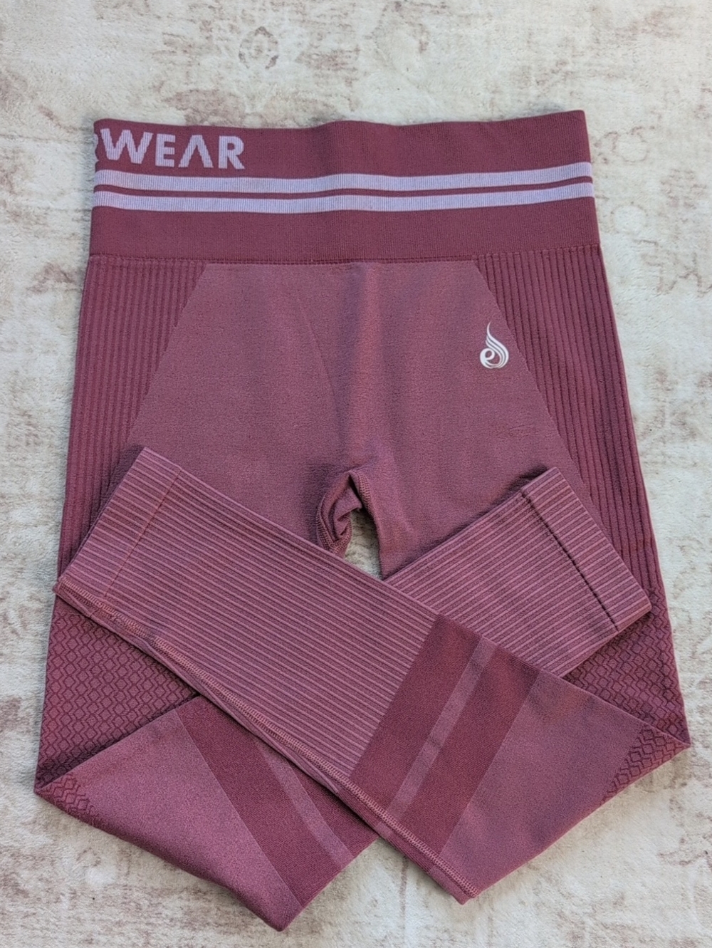 Ryderwear Seamless High Ribbed Waist Women’s Shorts - Mauve